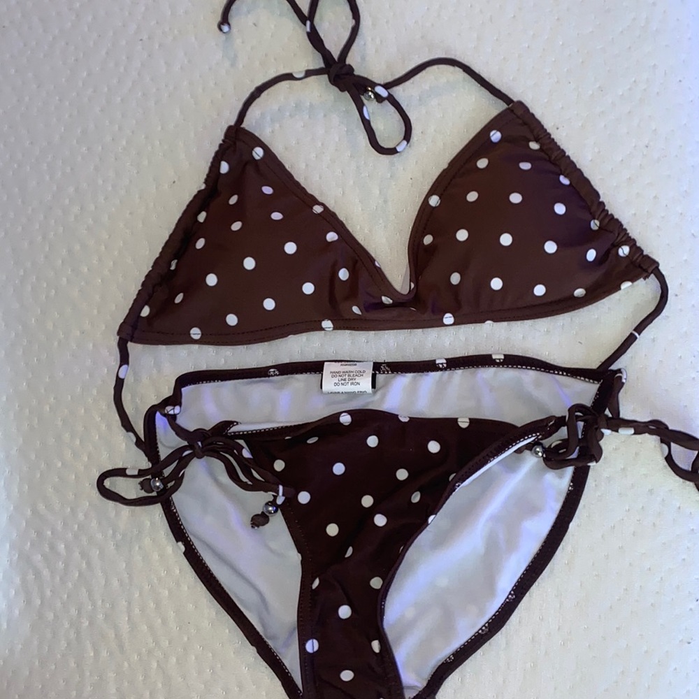 pokadot bathing suit